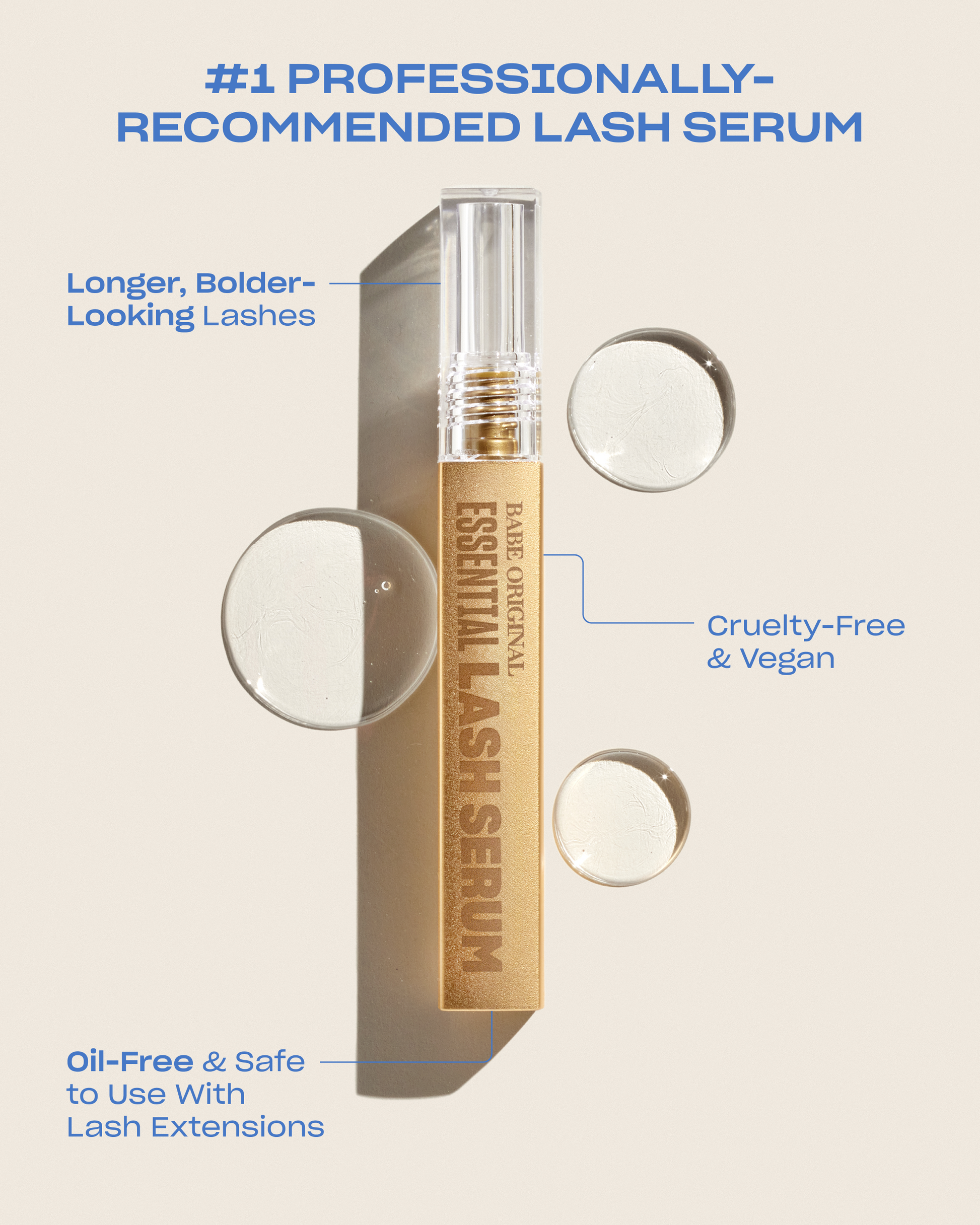 Babe Original Lash Serum 6 or 3 Month Supply